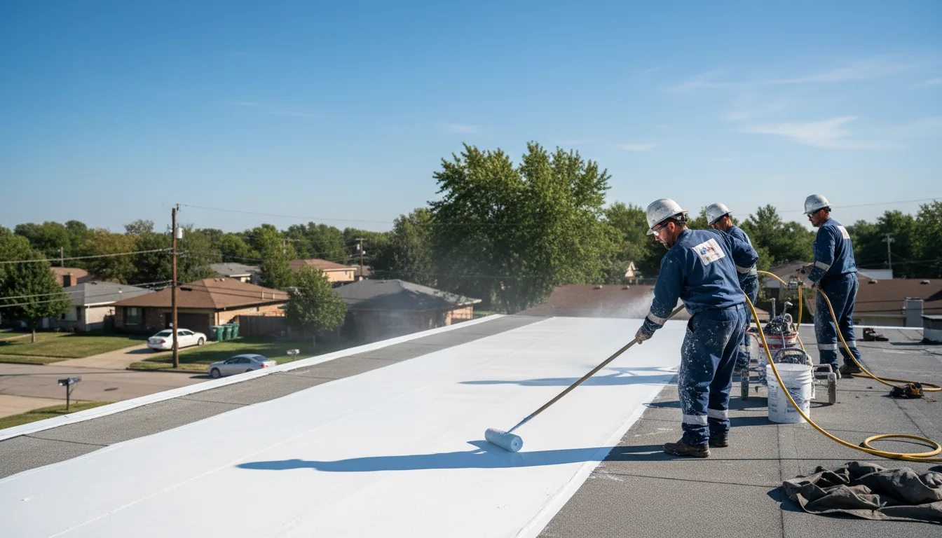 Commercial roof coating in Grant, OK near me
